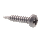 PRIME-LINE Sheet Metal Screw, Self-Drill, Pan, Phil #6 X 3/4in Grade 410 Stainless Steel 50PK 9029453